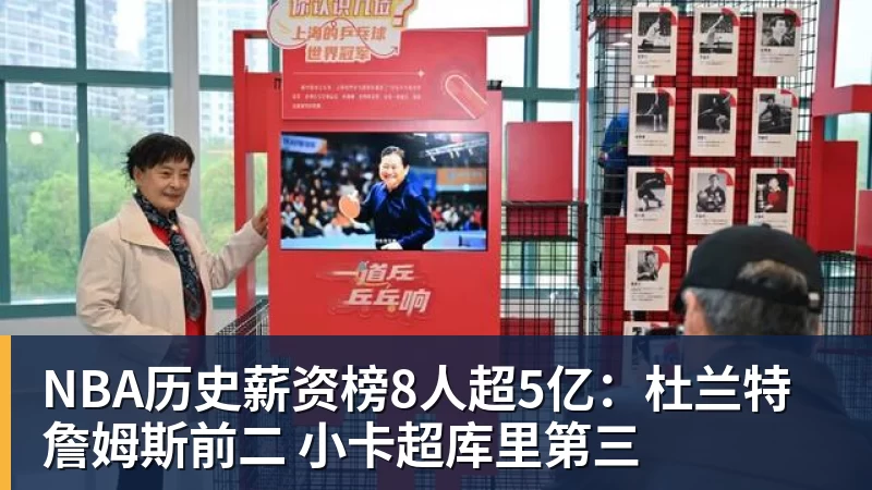 NBA历史薪资榜8人超5亿：杜兰特詹姆斯前二 小卡超库里第三