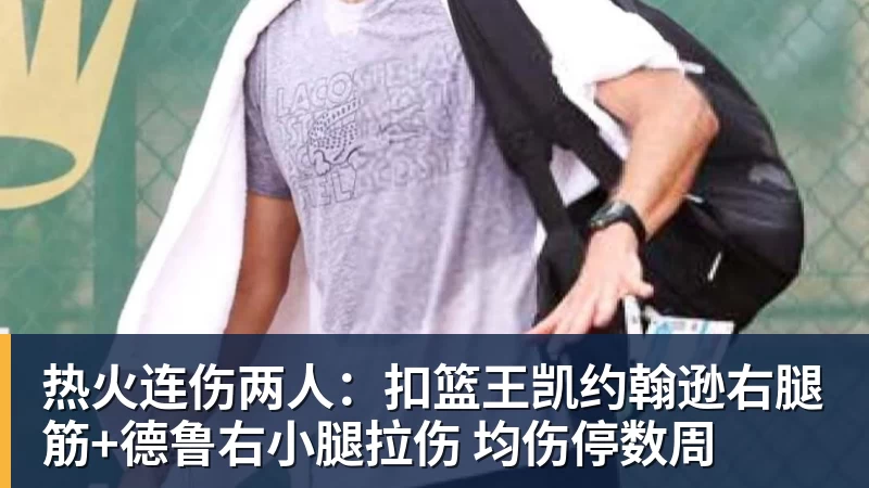 热火连伤两人：扣篮王凯约翰逊右腿筋+德鲁右小腿拉伤 均伤停数周